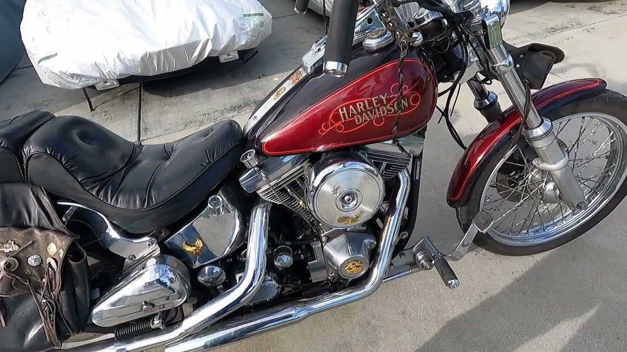 FXST-C Harley Davidson 1988 года. Экскурсия и быстрая поездка.