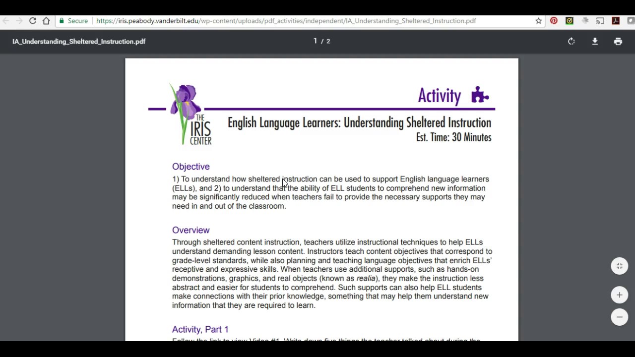 EDMU 521 Walk through