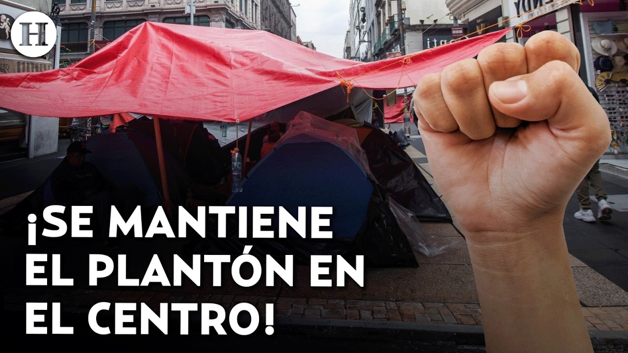 &iexcl;Se est&aacute;n cansando! Elementos de la CNTE comienzan a retirarse mientras otros mantienen plant&oacute;n