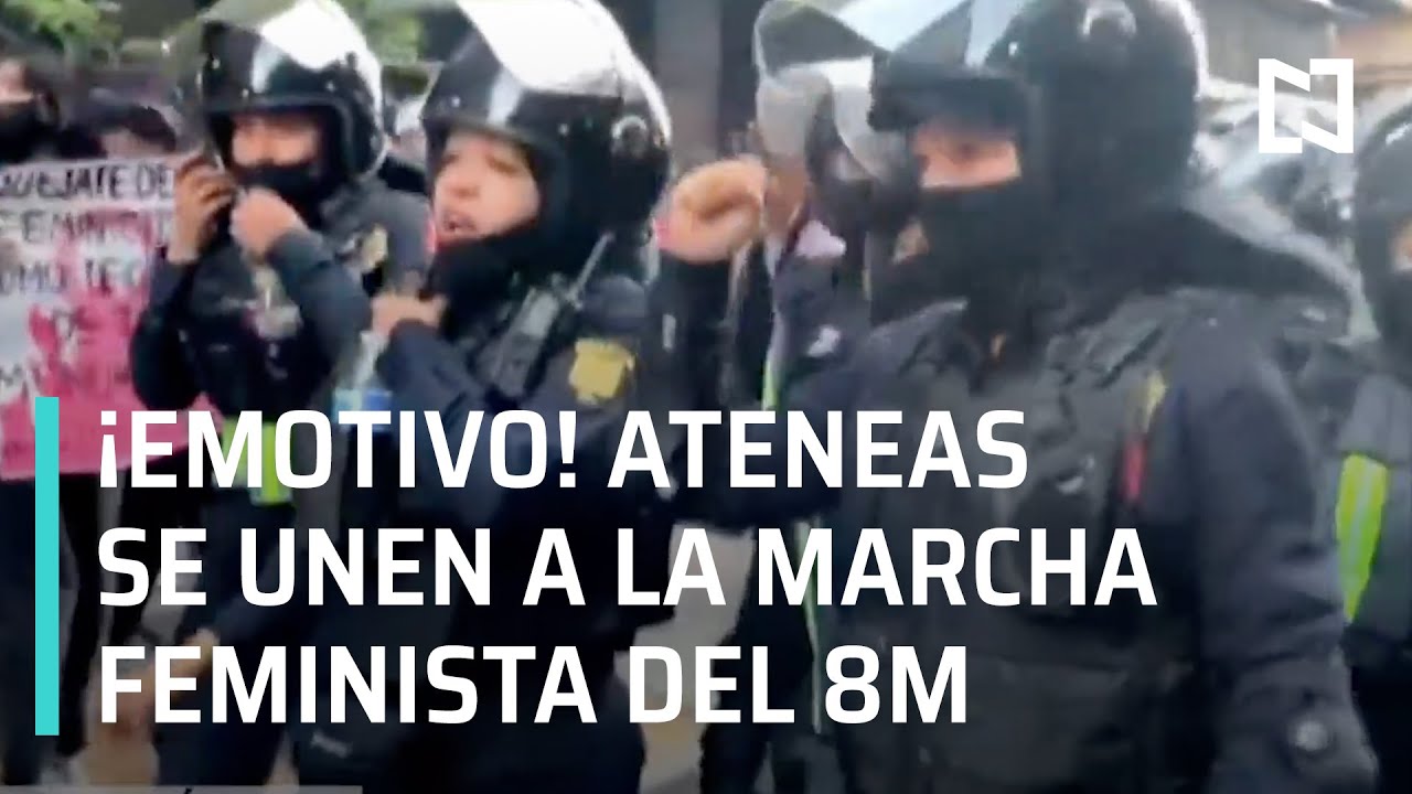 Mujeres policías se unen a la marcha feminista 2022 en CDMX - Las Noticias