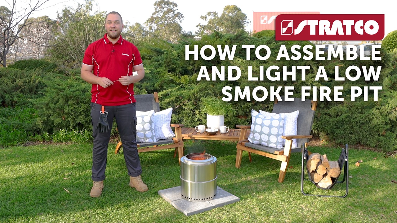 Stratco | How To Assemble and Light a Low Smoke Fire Pit 2025