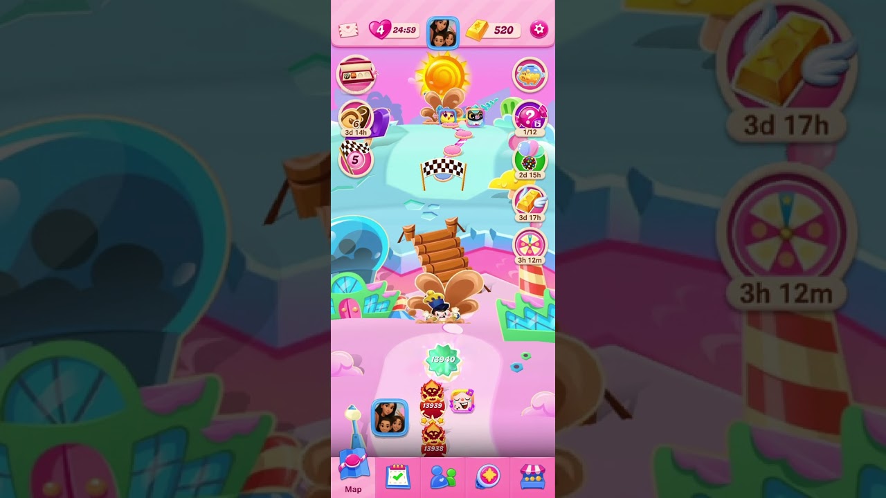 Finally‼️ it was so hard and took  a long time 💜 Candy Crush Saga 💜 level 13939+13940🔮#sigalshlomo​​
