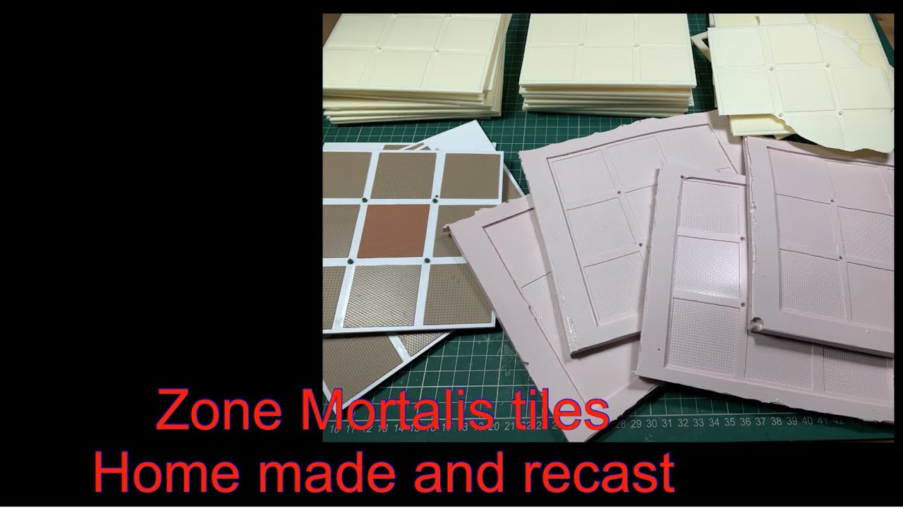 necromunda scenery build - making and casting my own zone mortalis tiles for necromunda and 40k