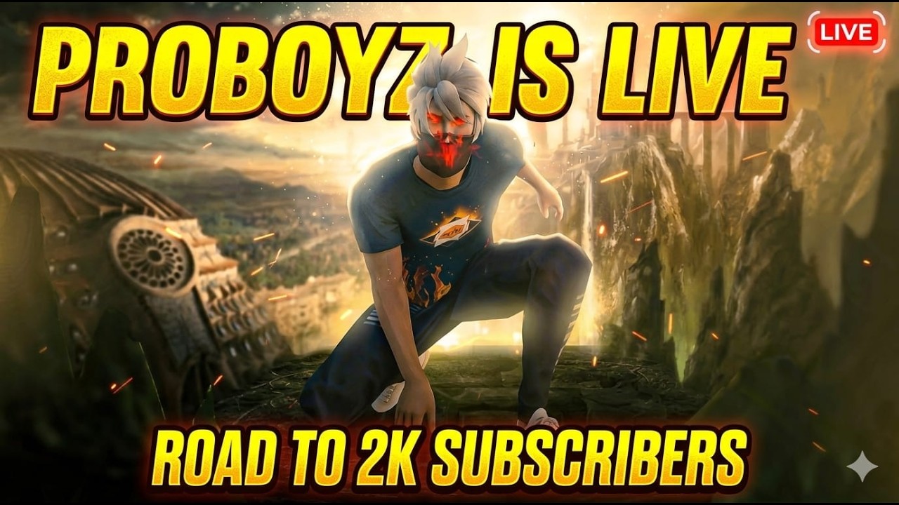 PROBOYZ IS LIVE WITH POV AND AUDIO || PLAYING T2 lobby free fire