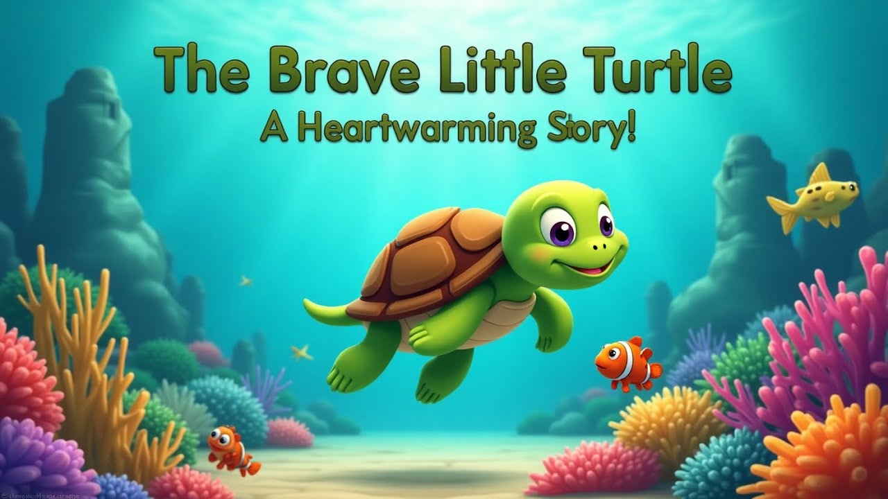 🐢 The Brave Little Turtle | A 🌊 Fun & ❤️ Heartwarming Bedtime Story for Kids! #storiesinenglish 🐢😄💫