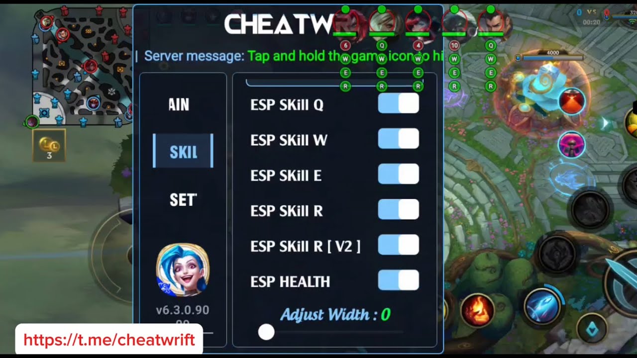 Map H.A.C.K Lol Wild Rift antiban safe for ios/android works on all servers