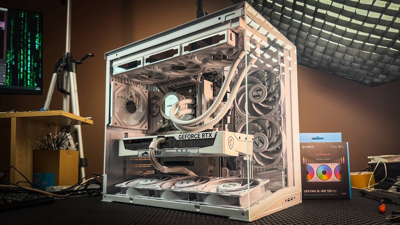 РАБОЧИЕБУДНИ. Ставим SL-Inf 120 UniFAn в Lian LI O11 Mini V2