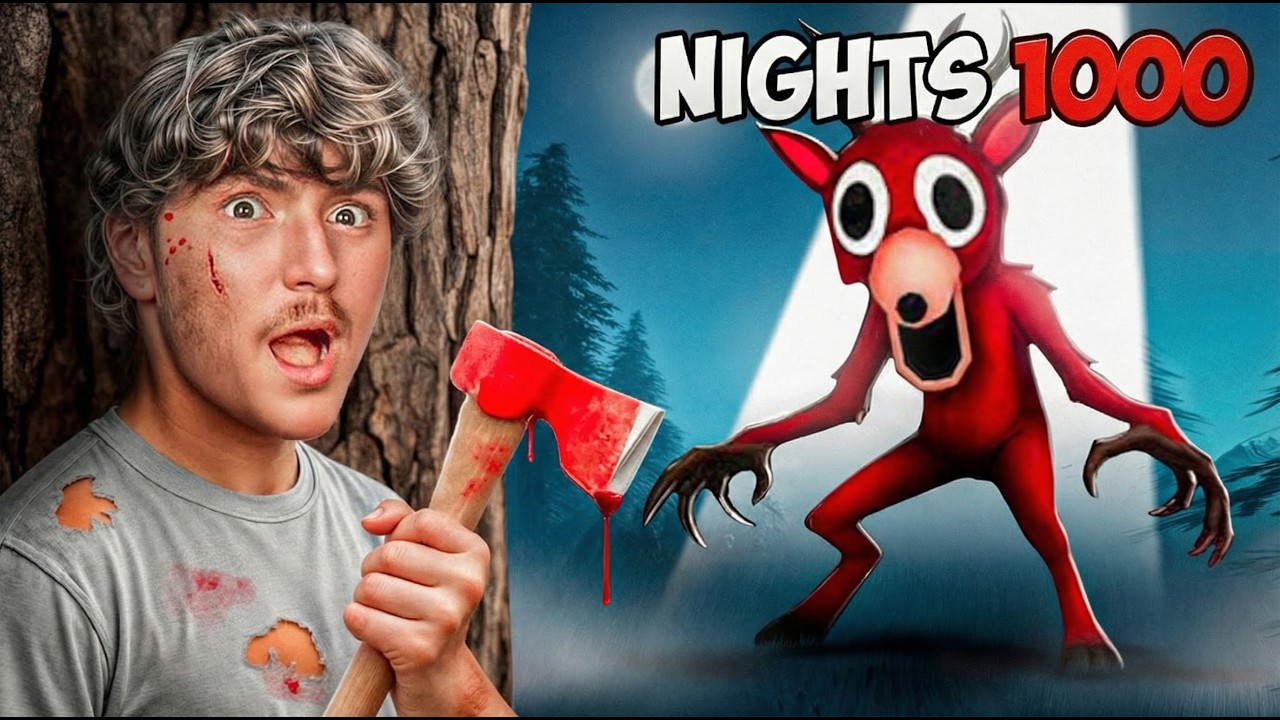 Surviving 1,000 NIGHTS in the Forest!