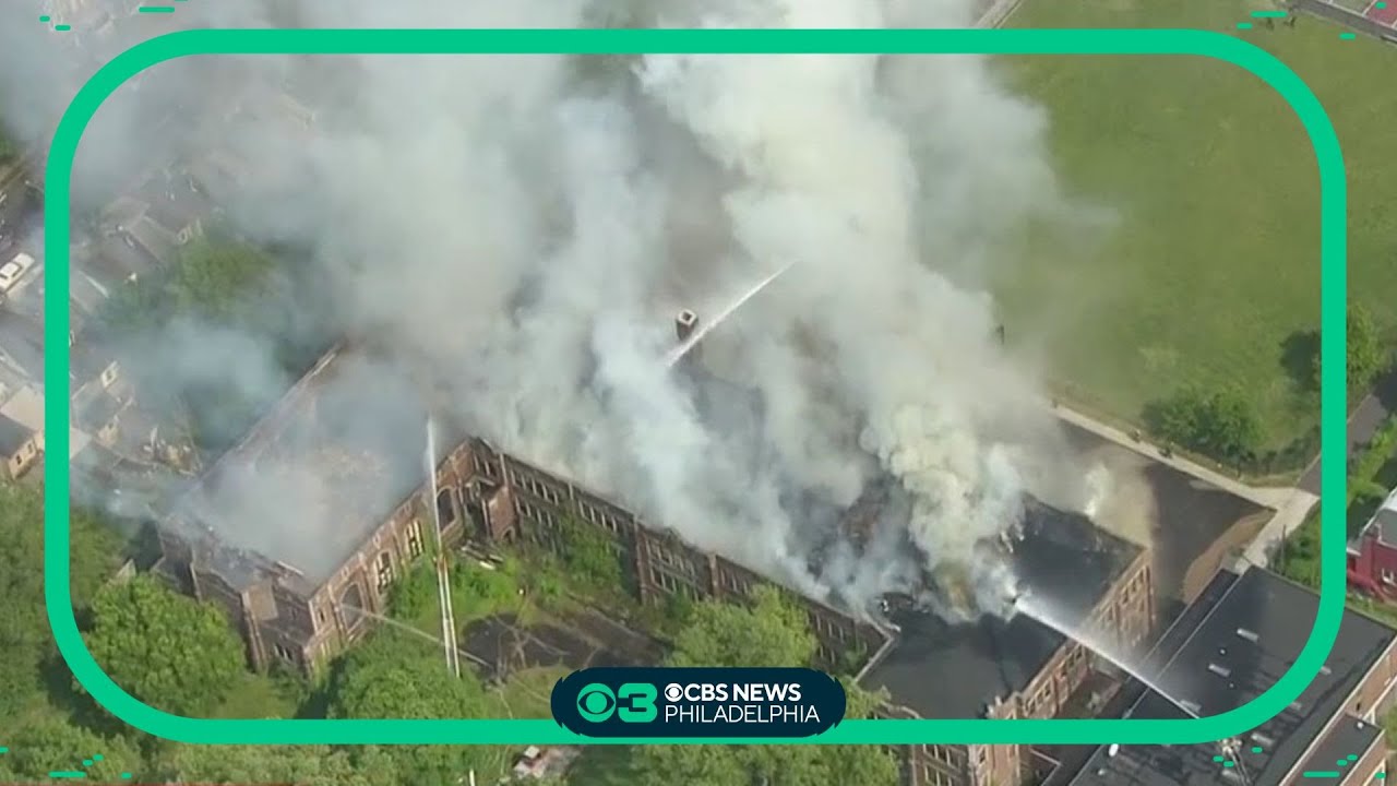 Firefighters working to contain fire in Trenton, New Jersey