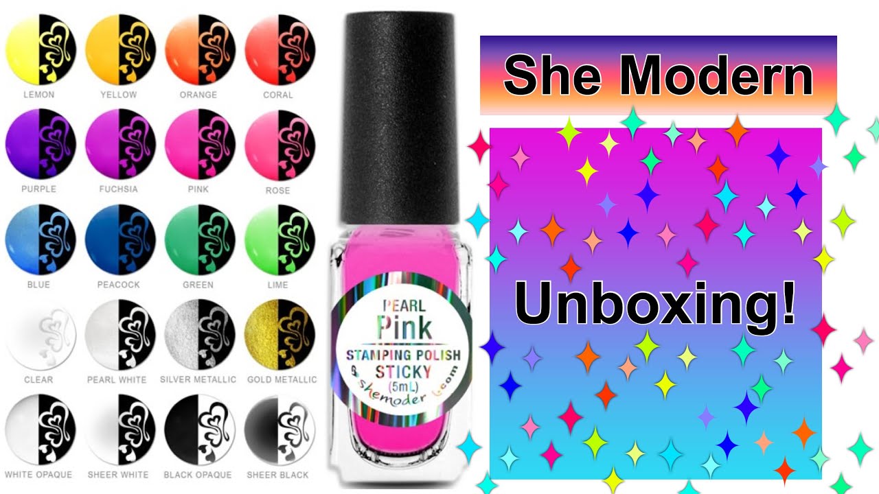 Unboxing! Sticky Stamping Polishes || She Modern