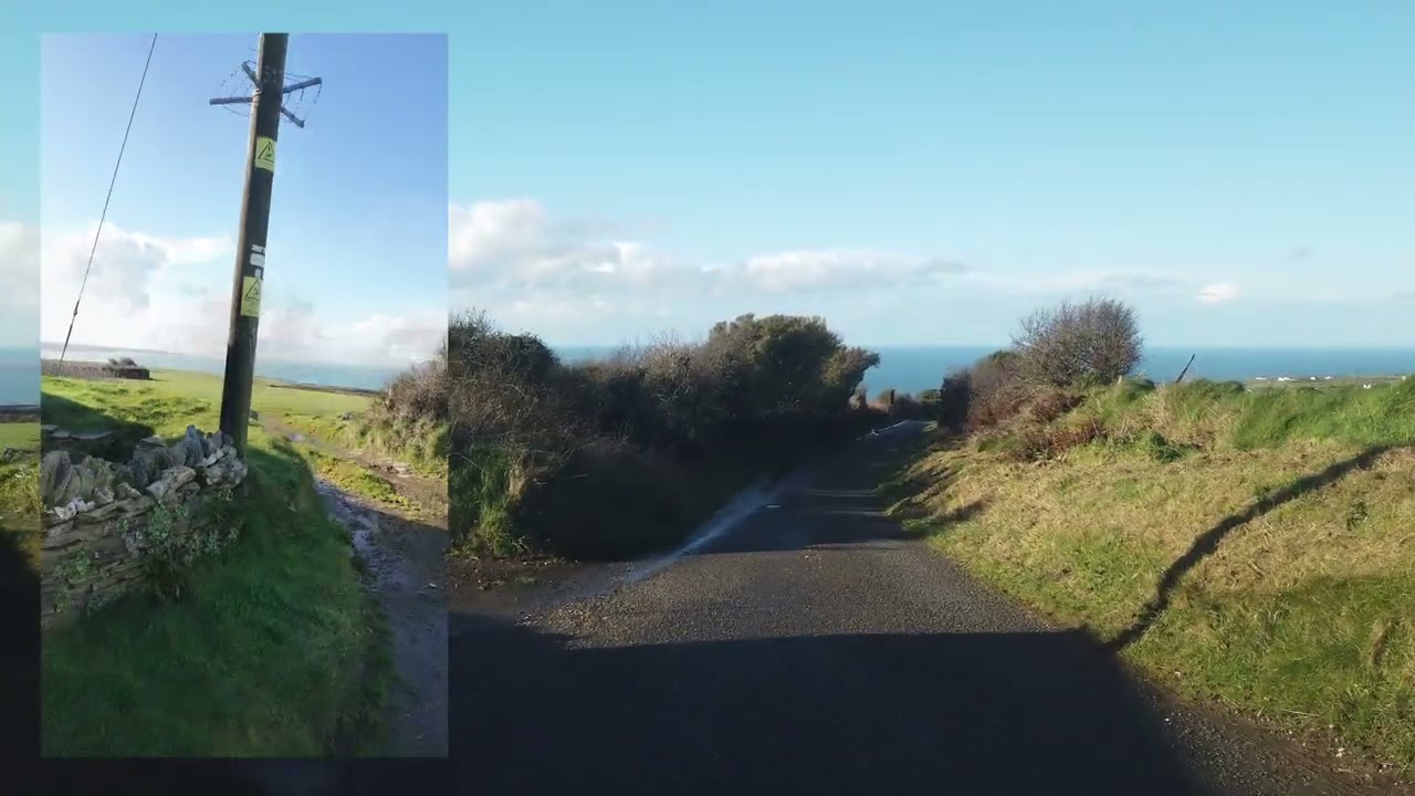 Skinny and country roads to Trebarwith Strand, Cornwall.