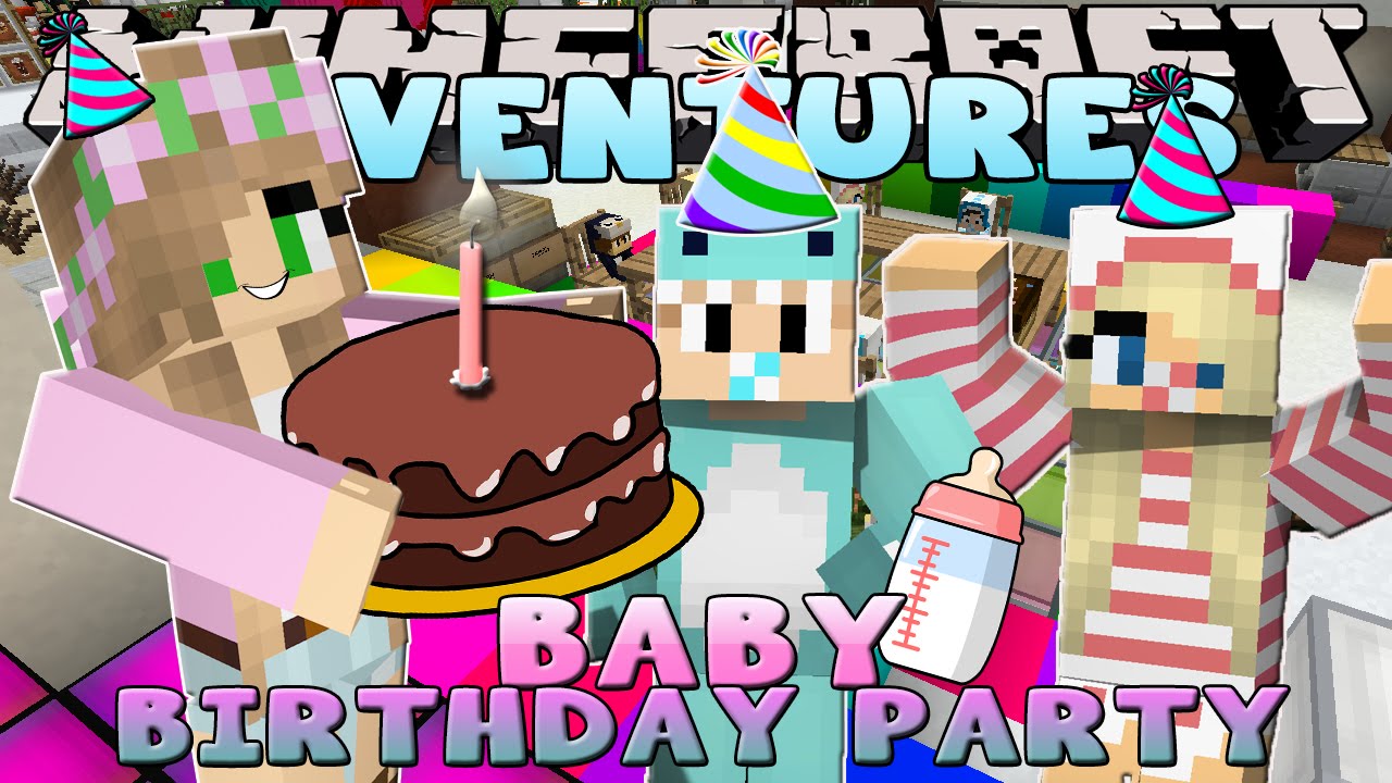 Minecraft - Little Kelly Adventures : BABY BIRTHDAY PARTY!