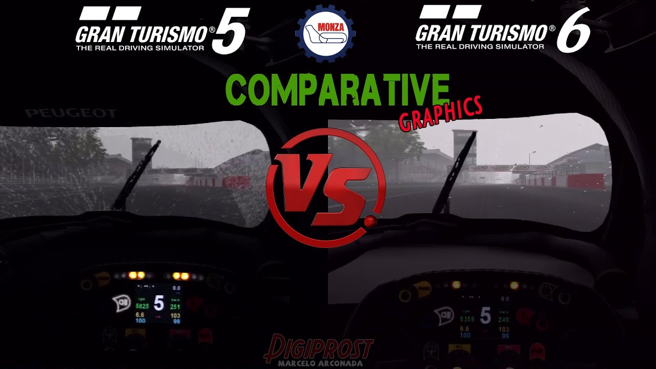 Gran Turismo 6 Vs Gran Turismo 5 - Rain Effect