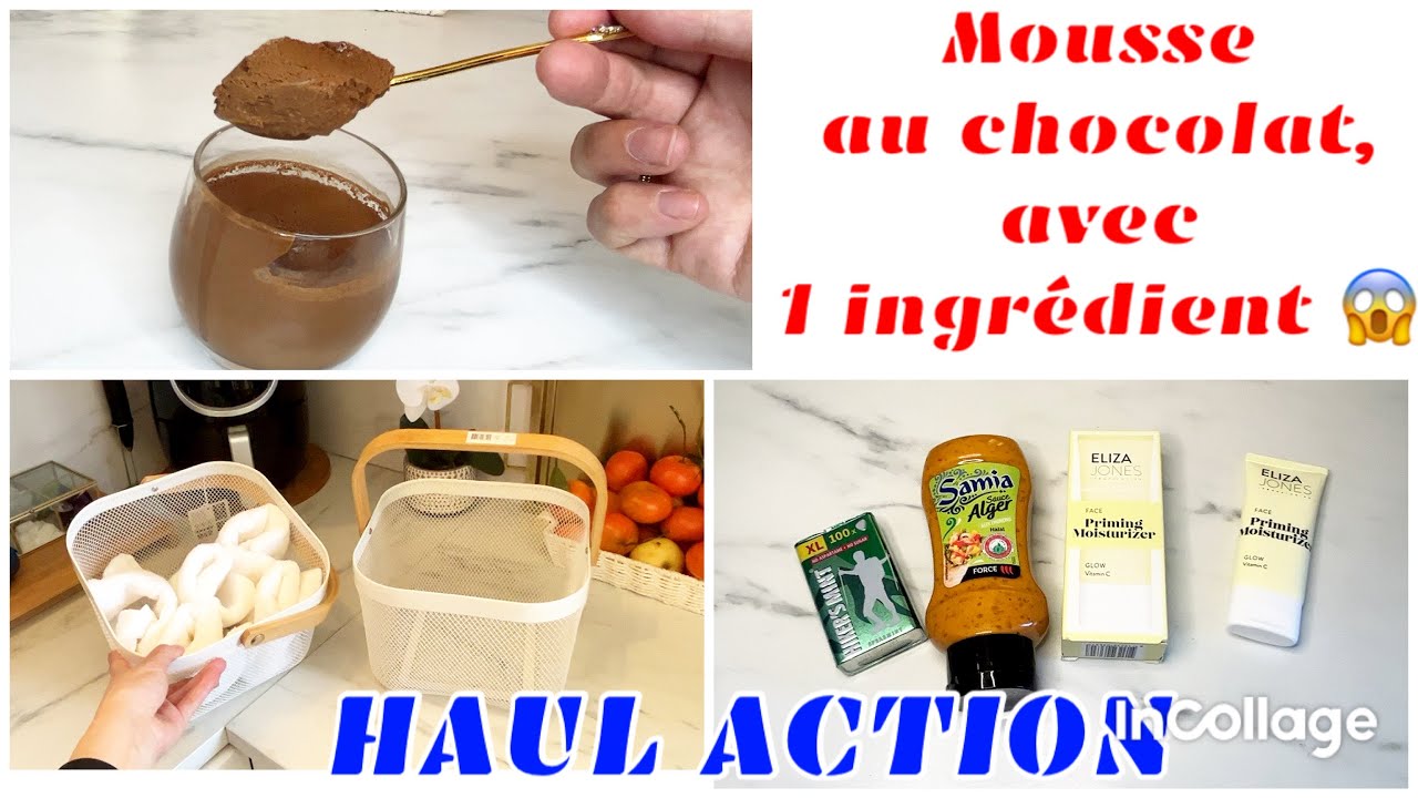 Mousse ca au chocolat, avec  1 ingrédient 😱  HAUL ACTION 😳