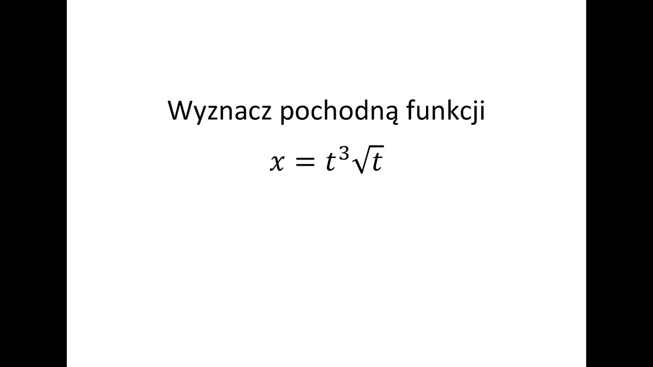 Pochodna funkcji jednej zmiennej cz.18 Krysicki Włodarski przykład 6.57