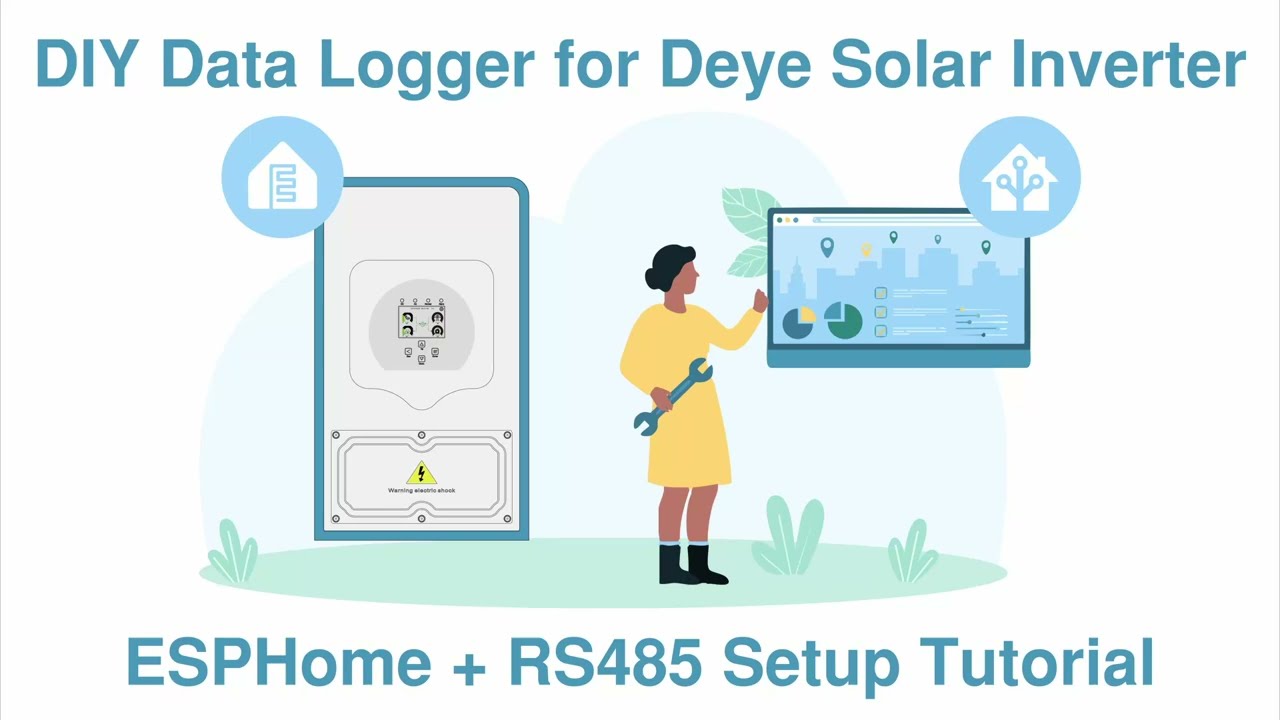 ESP32 Data Logger for Deye Hybrid Inverter | ESPHome + Home Assistant (Local, No Cloud)