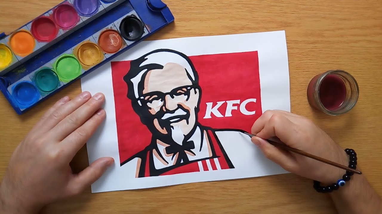 How to draw the KFC logo