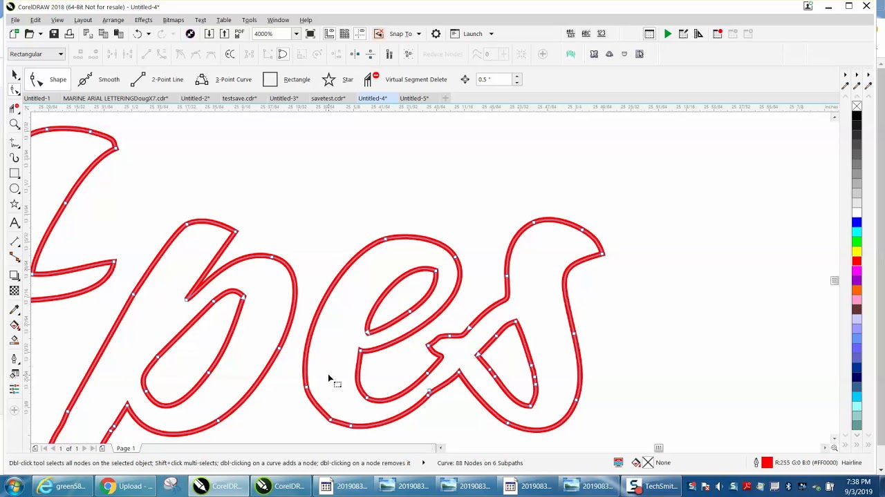 Corel Draw Tips & Tricks Bitmap trace of a font