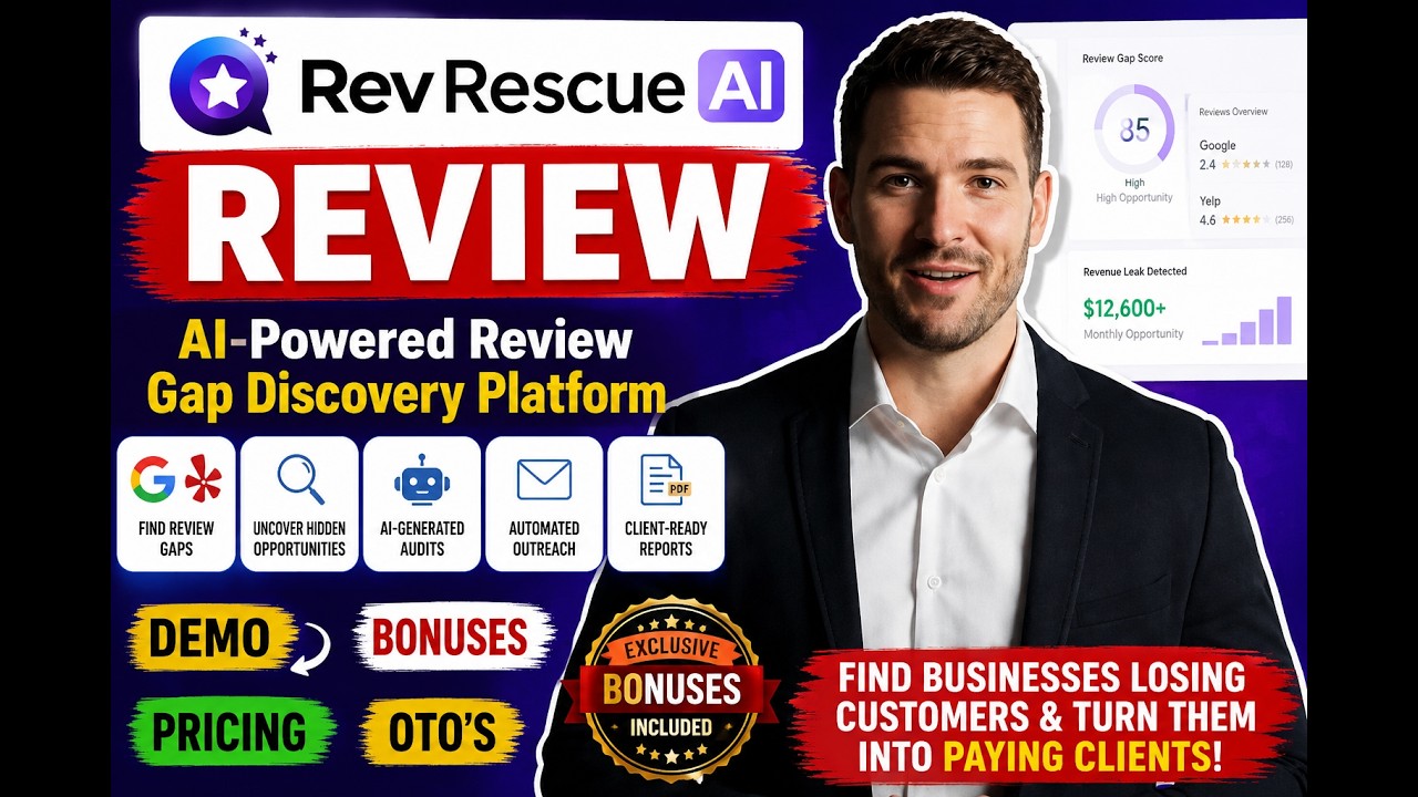 RevRescue AI Review + Bonuses | New AI Reputation Discovery Software 🤖