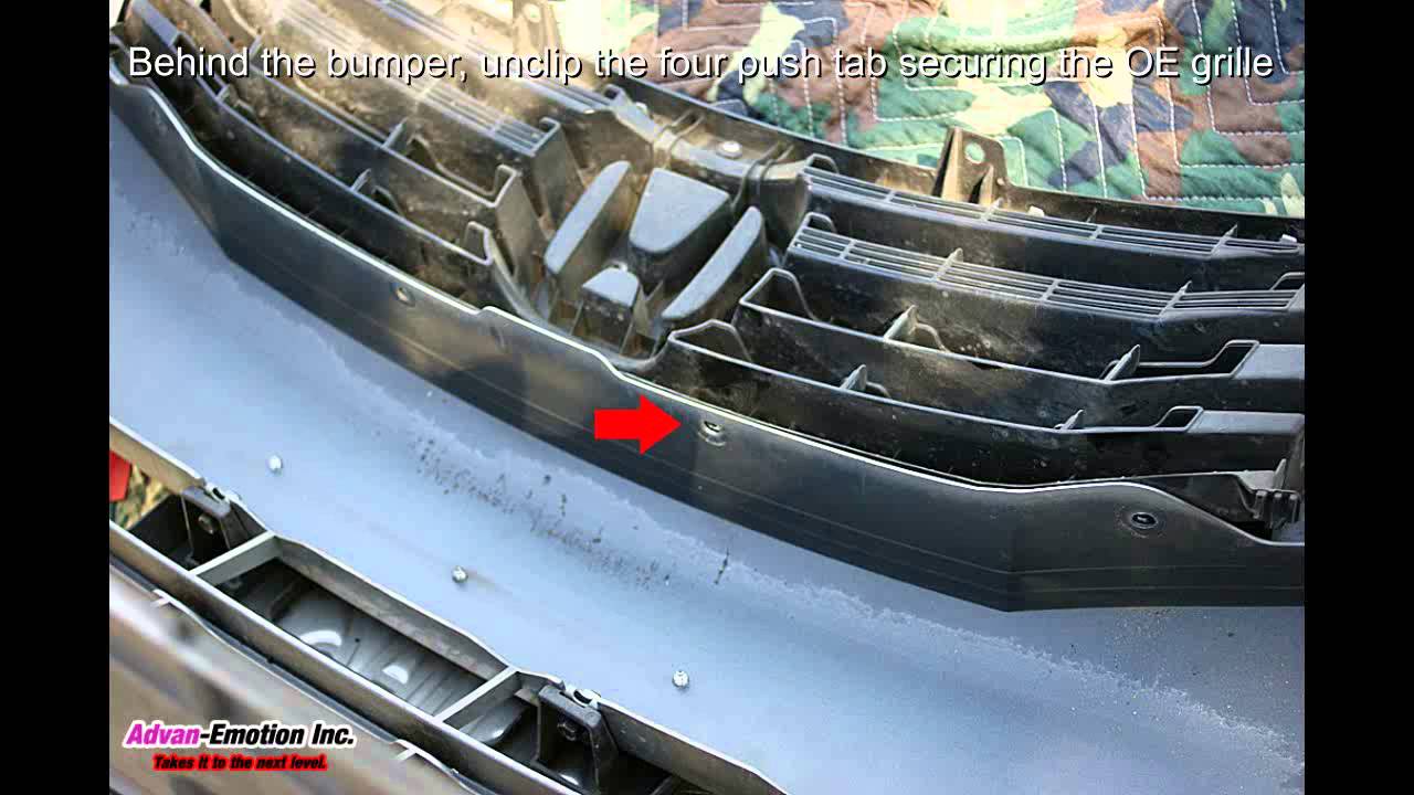 08 Accord JDM Front Grille Install , www,Advan-Emotion.com
