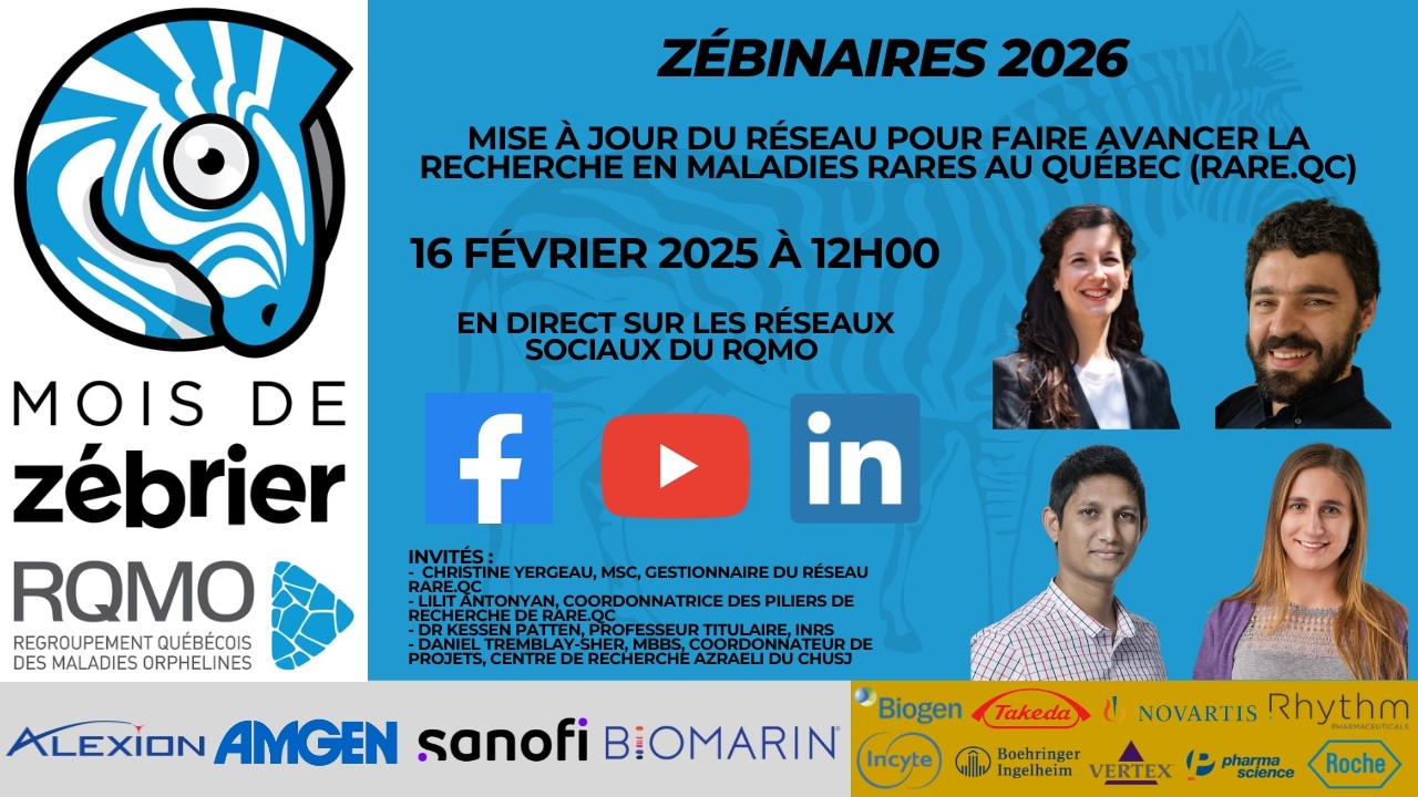 Mise à jour du Réseau pour avancer la recherche sur les maladies rares au Québec (RARE.Qc), Fév 2026