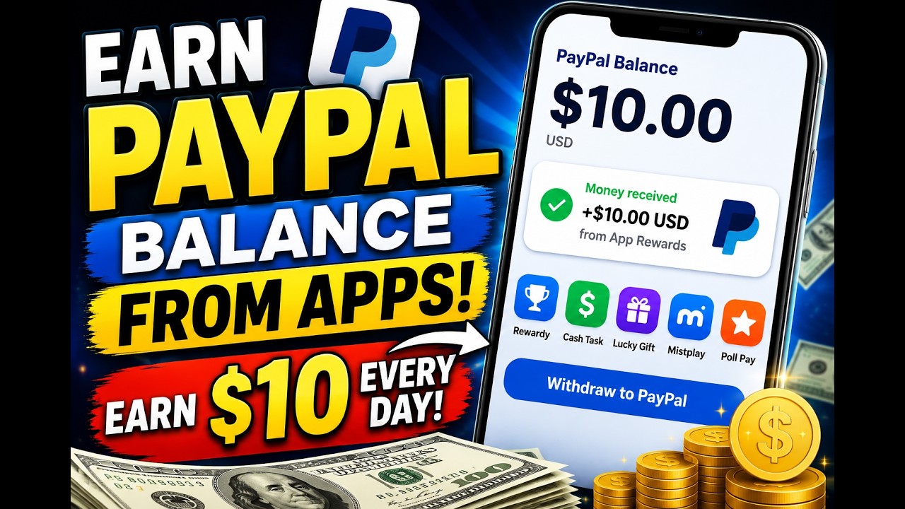 Earn PayPal Rewards from Apps | Easy Online Earning Method 💰