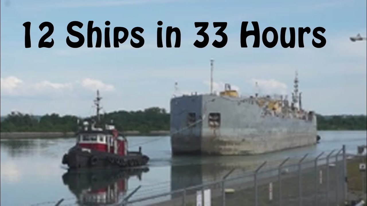 12 Ships in 33 Hours, the Welland Canal