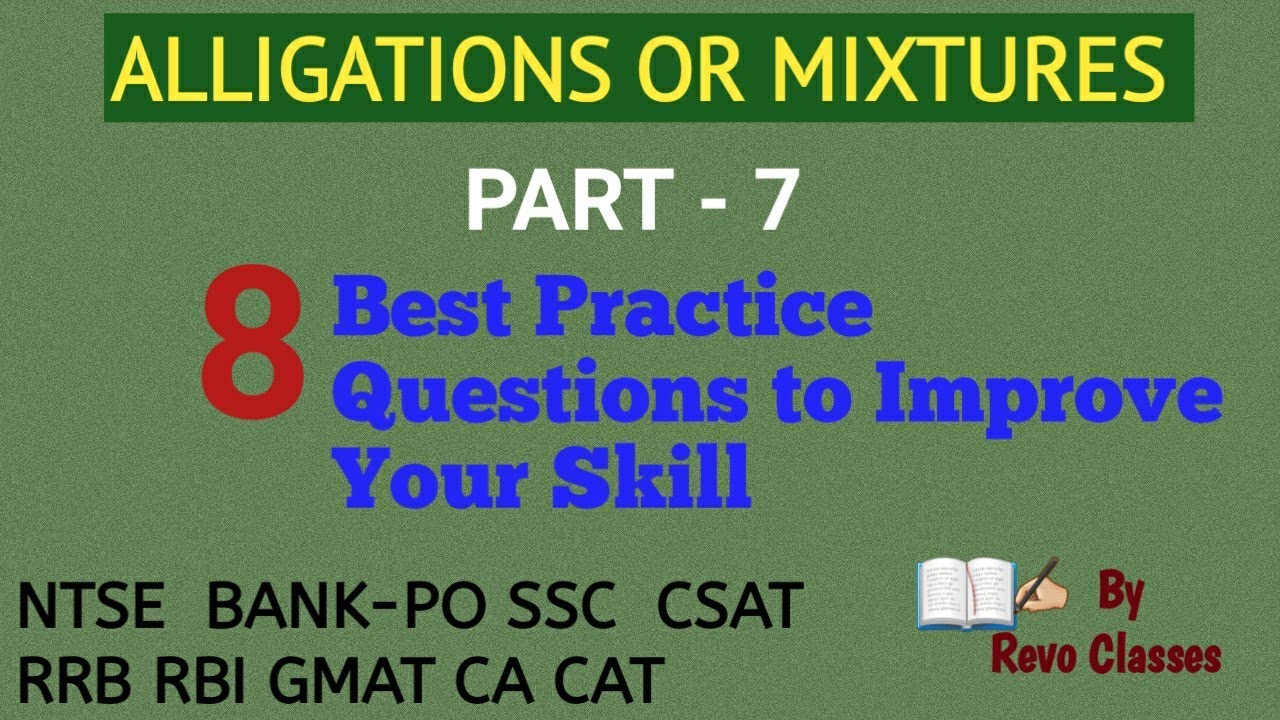 Allegation Question for SSC |Bank PO| IBPS|NTSE|CSAT |Revo Classes