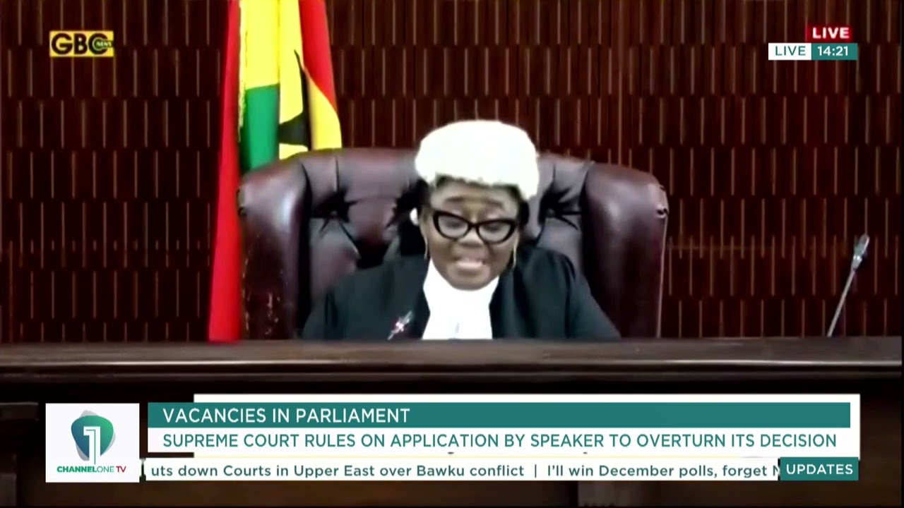 Supreme Court REJECTS Bagbin’s Application; CJ Gertrude Torkornoo's Full Ruling