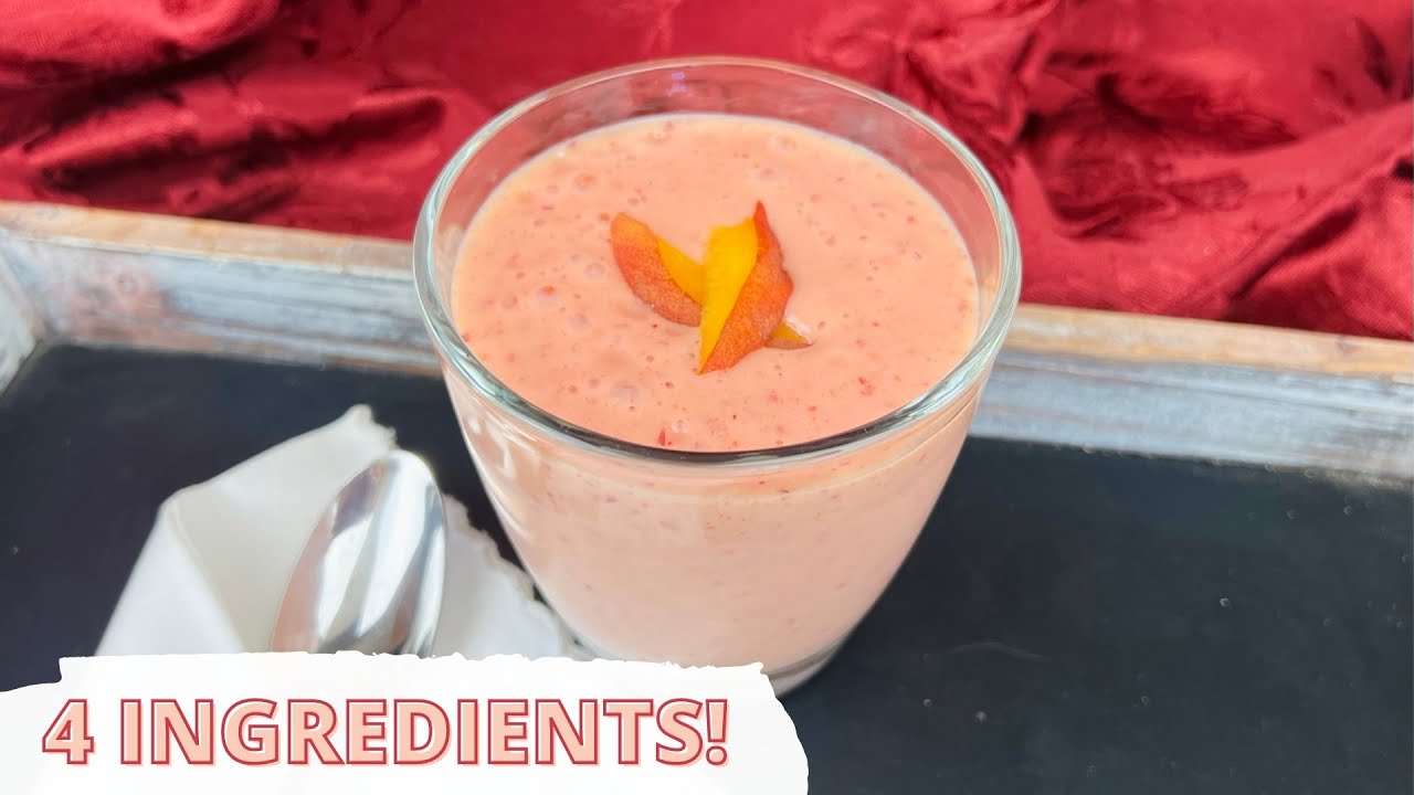 Strawberry Peach Smoothie Recipe - Perfect Summer Fruit Smoothie!