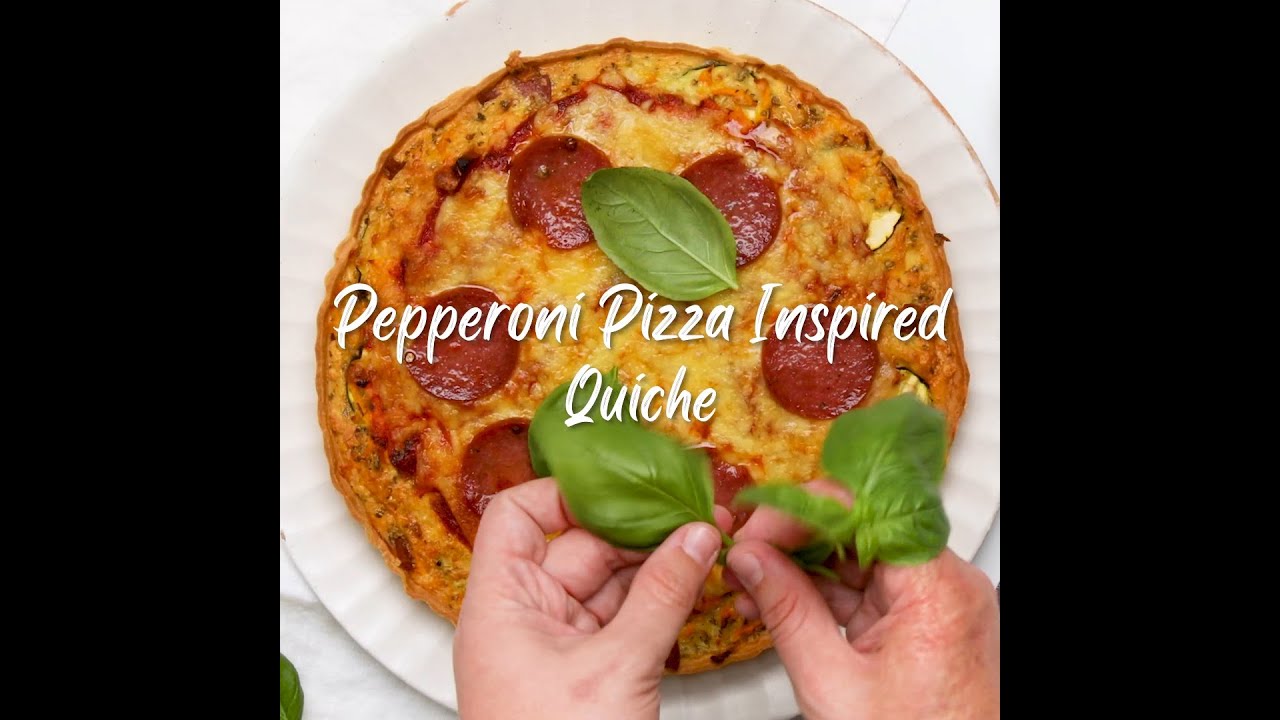 Pepperoni Pizza Inspired Quiche