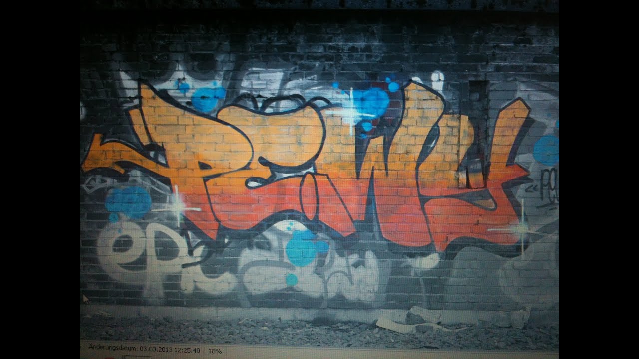 FIRST GRAFFITI WITH MONTANA WHITE!!! 2013