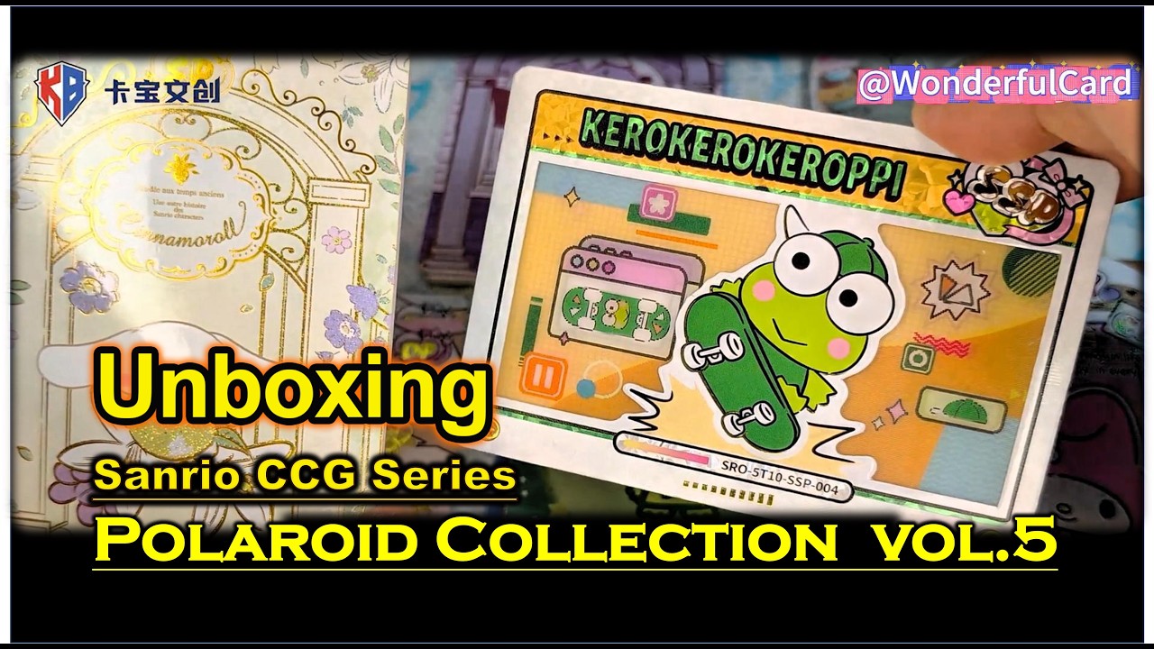 「Unboxing」Sanrio Polaroid Collection  vol.5 Sanrio Family CCG Series Amazing Fun Toy  Card Game