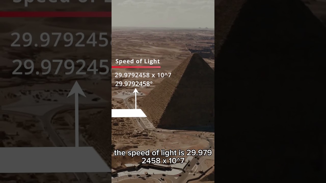 The Great Pyramid vs the Speed of Light