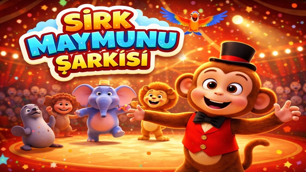 Çocuk Şarkıları | Sirk Maymunu 🐒🎪 Eğlence Başlasın!
