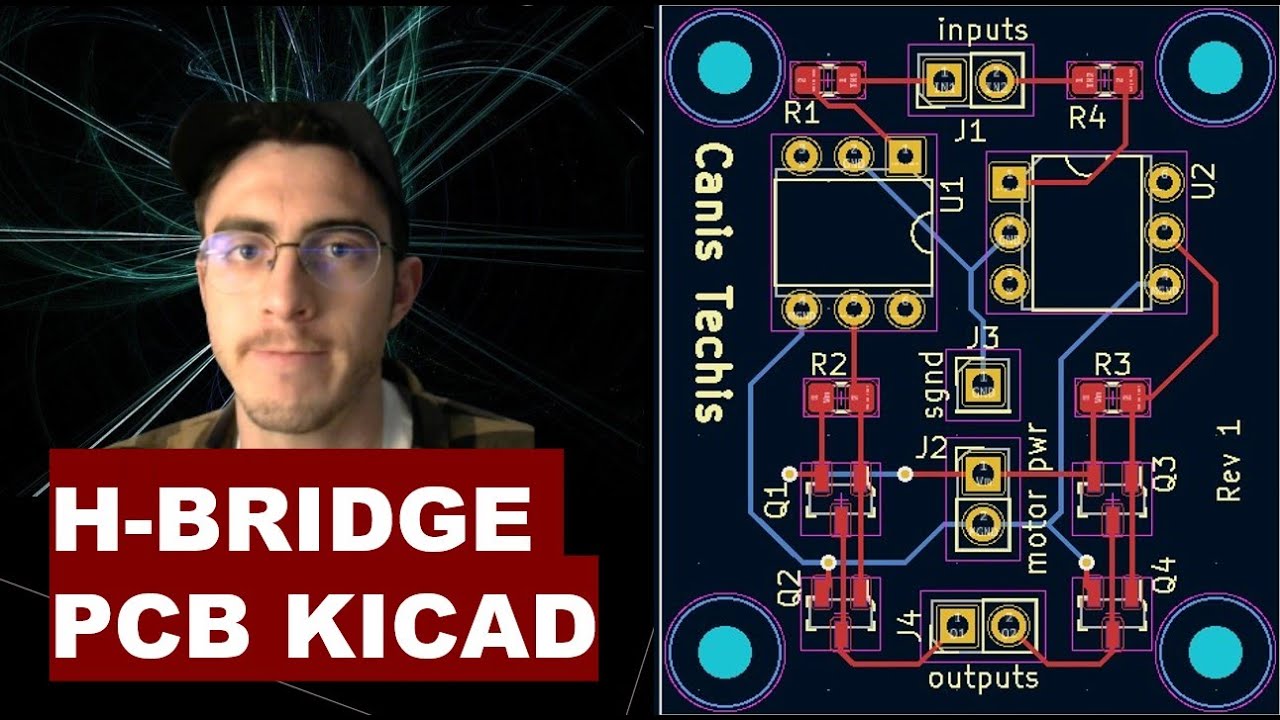 Создание печатной платы H-моста в KiCad с нуля!