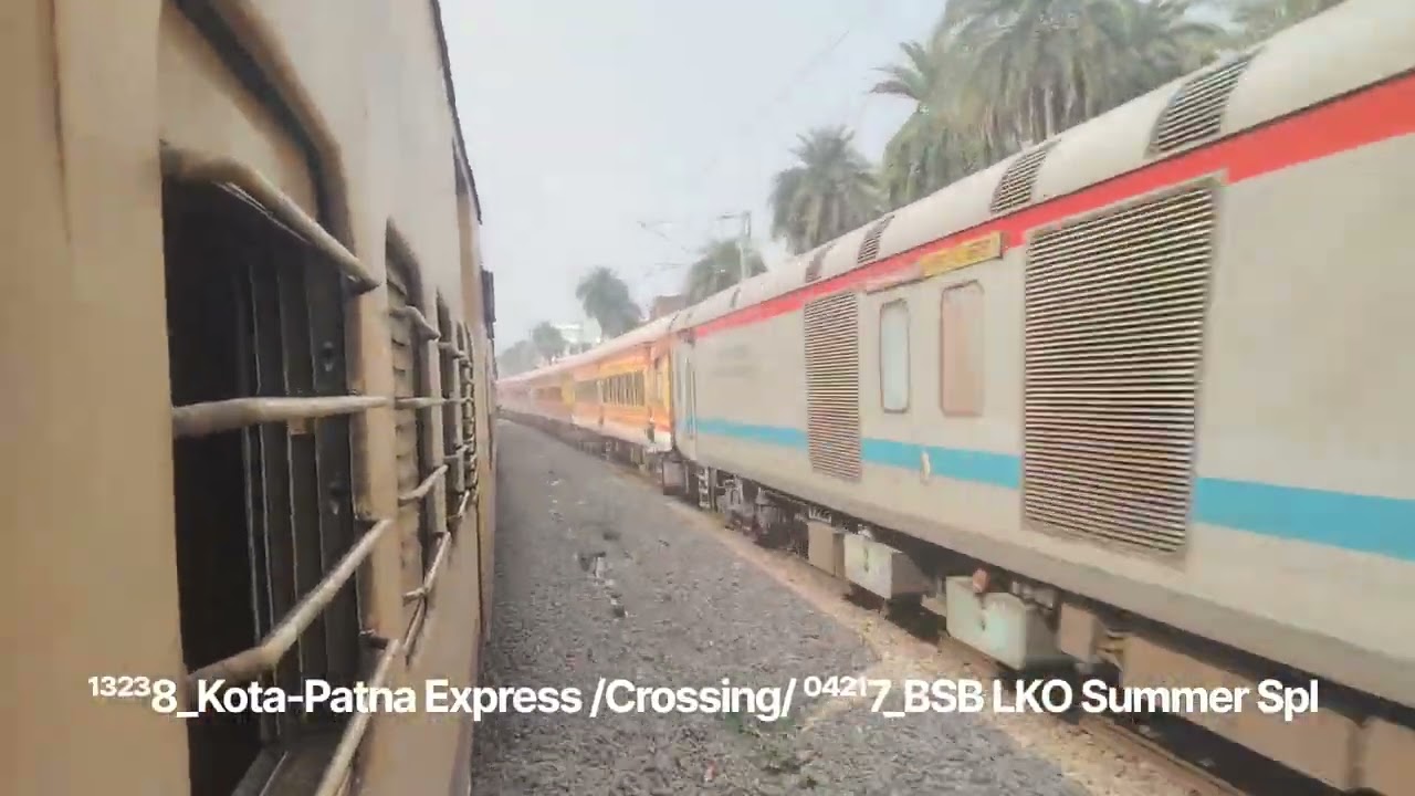 Multiple Crossing Overtake And Station Skip By 04217_BSB-LKO Spl Exp Ayodhya Dham Arrival Deprture