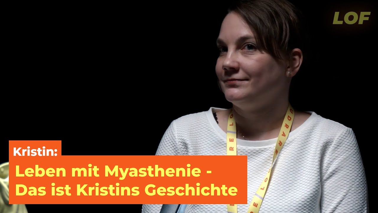 Kristin lebt mit der Myasthenie und erzählt ihre Geschichte beim Loudrare Online Festival 2024.