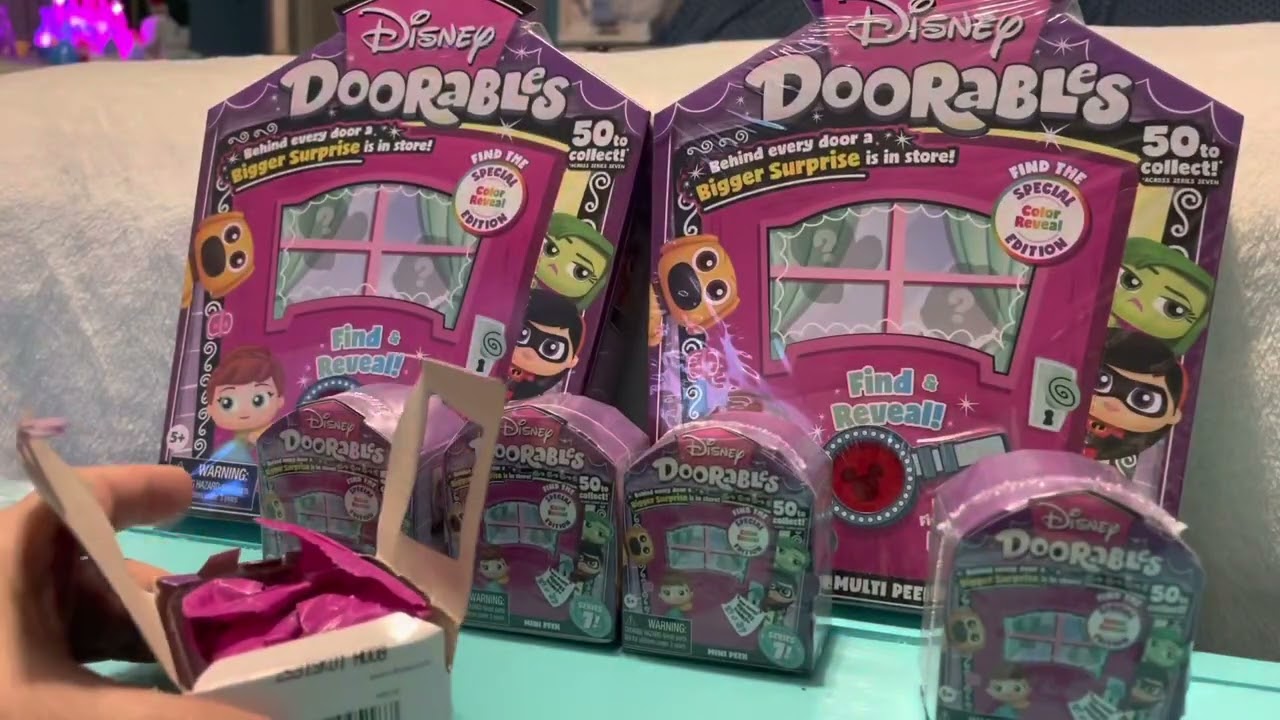 Disney doorables series 7 mystery packs unboxing