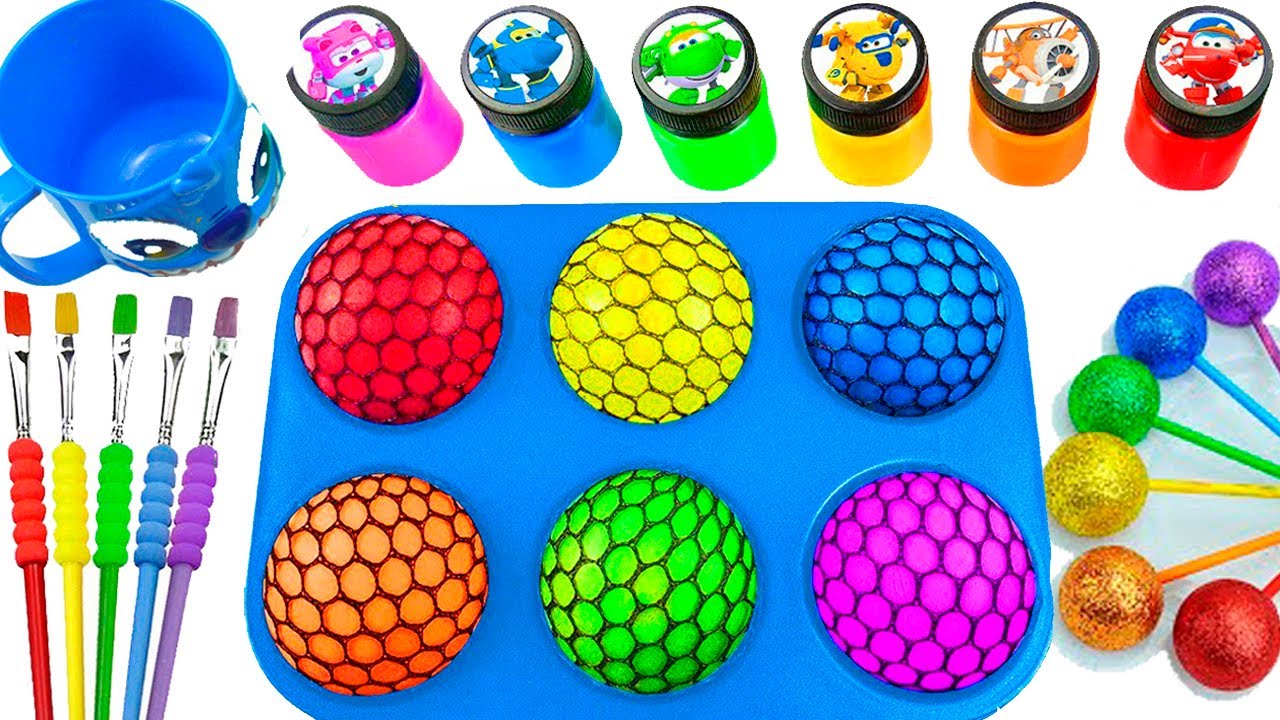 Satisfying Video l DIY How To Make Megas Crazy Sprunky Balls & Slimes from Rainbow Star Candy ASMR