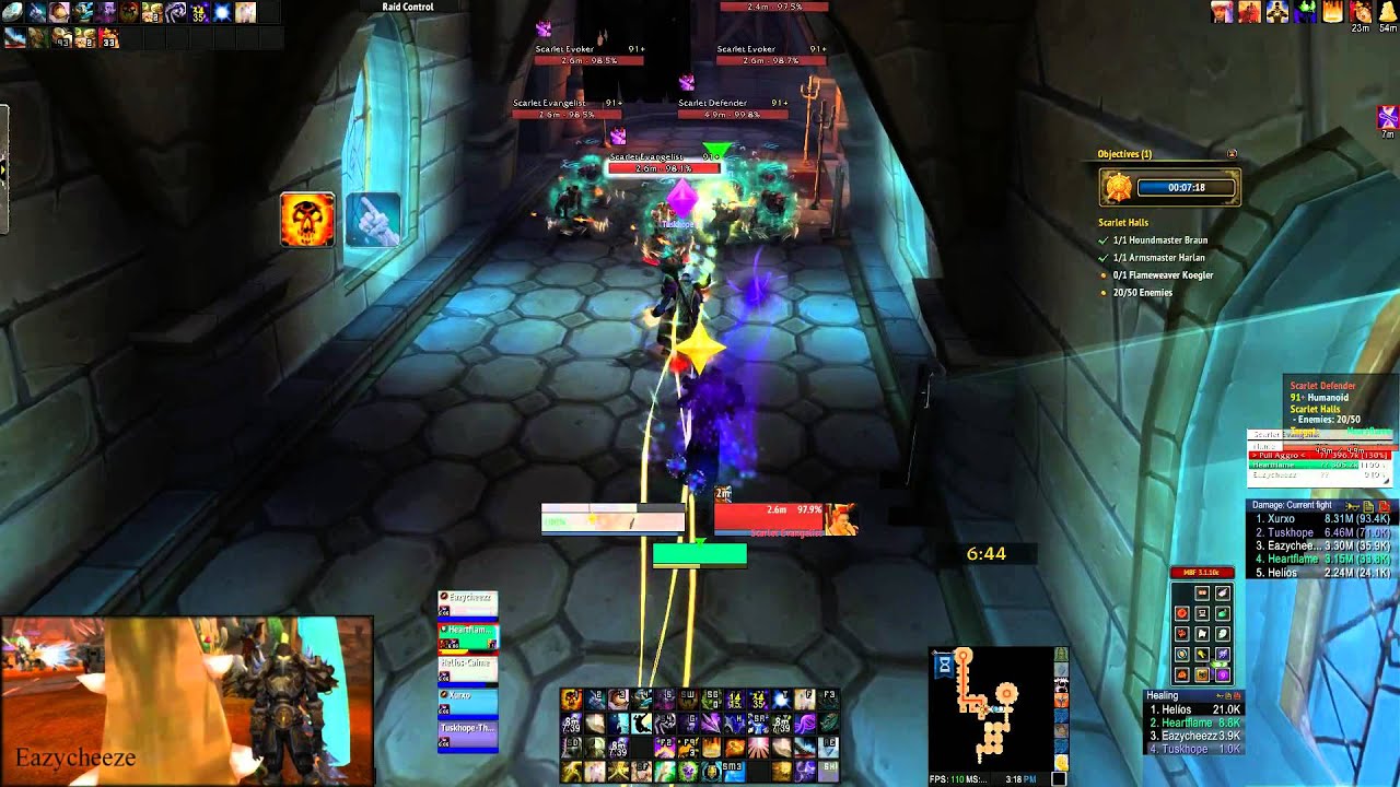Scarlet Halls, Challenge Mode Gold, Shadow Priest PoV [10:52]