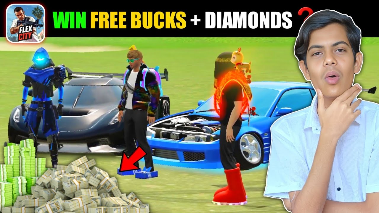 How To Win Free Bucks + Diamonds 💯 || Flex City Gameplay