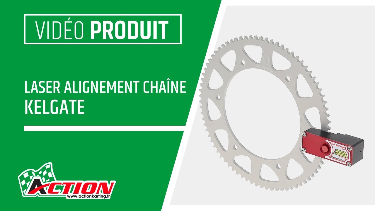 Comment bien aligner sa cha&icirc;ne de karting ? - L'outil laser d'alignement de cha&icirc;ne R3 Kelgate