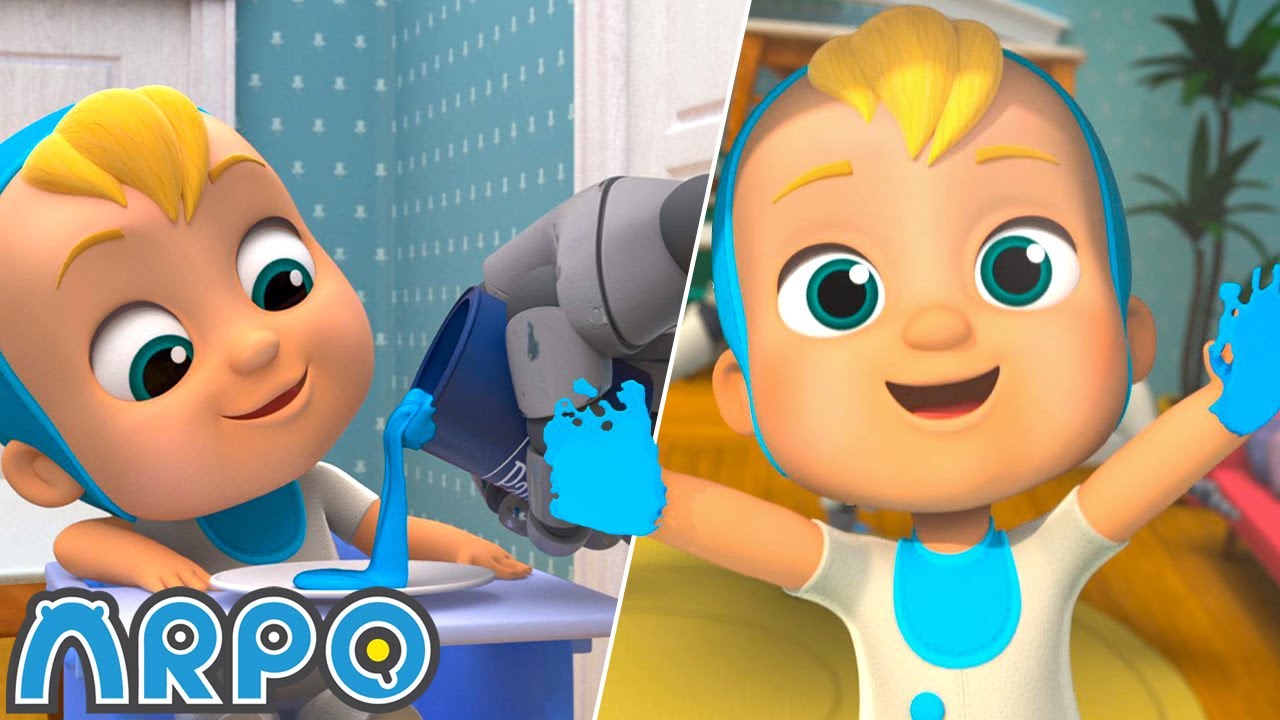 ARPO’s Art Project Disaster! 🤖 Cartoons For Kids | Arpo Full Episodes | After School Club