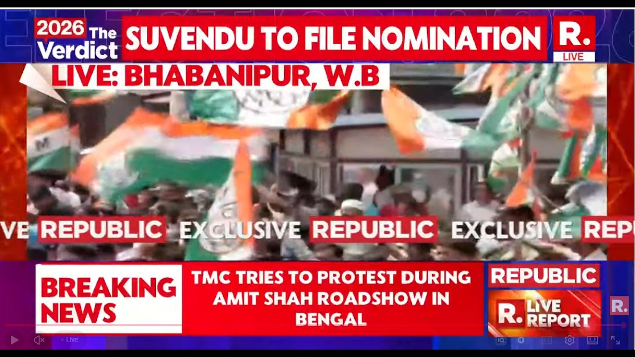 West Bengal Polls LIVE: TMC Tries To Protest During Amit Shah's Roadshow In Bhabanipur