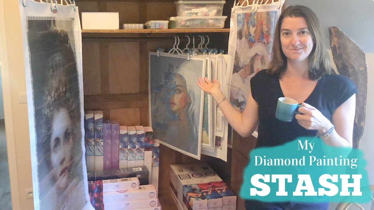 My Diamond Painting STASH video - My collection after 1 year of Diamond Painting