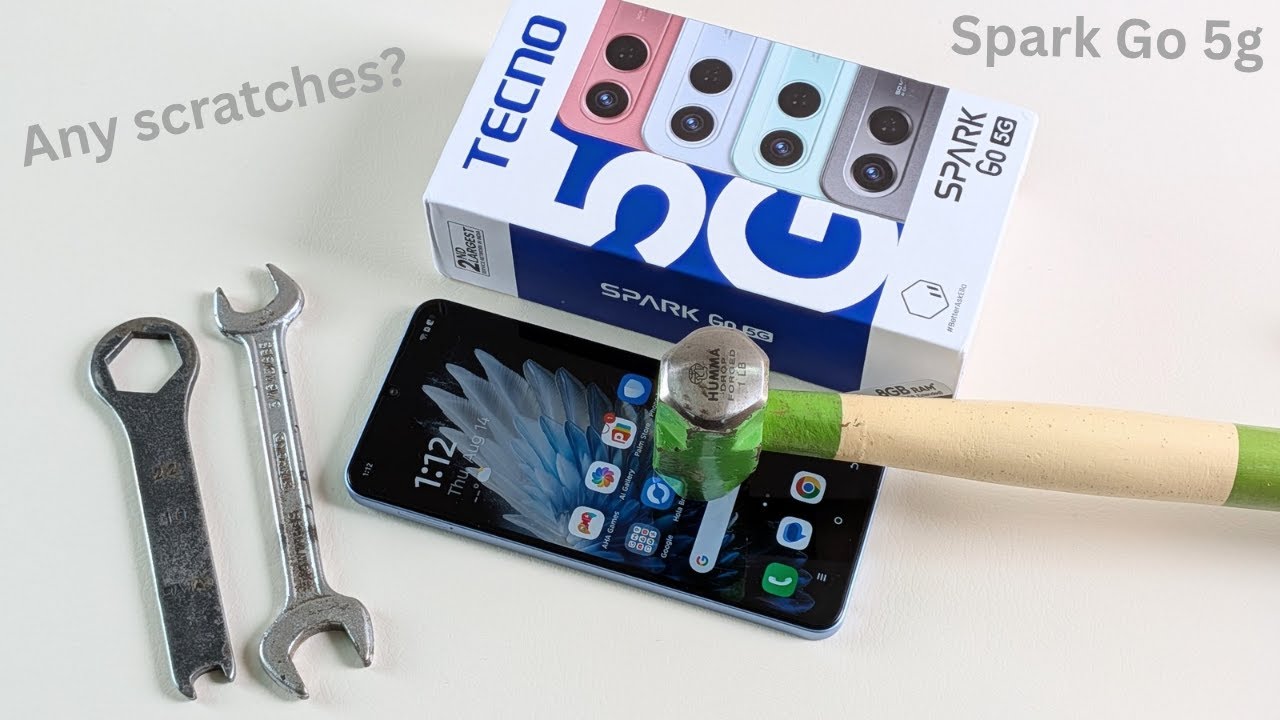 Tecno Spark Go 5g Display Glass Scratch Test