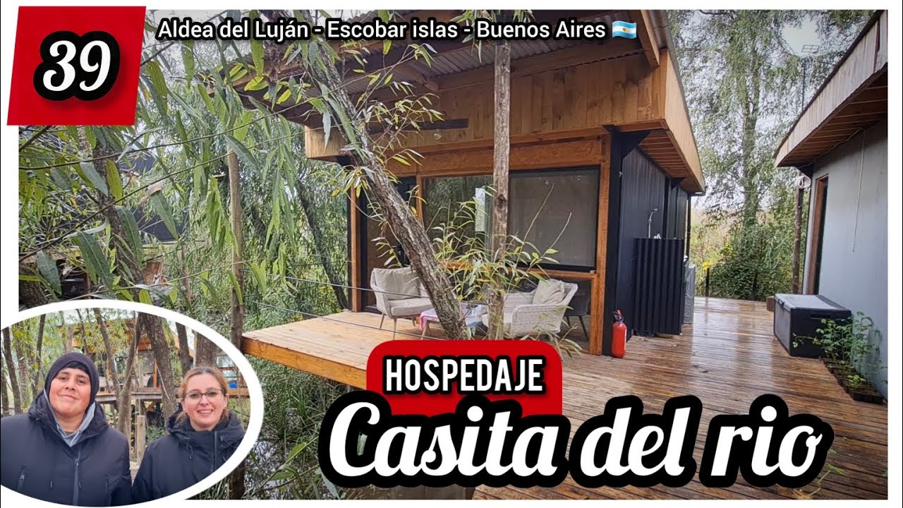 #Hospedaje CASITA DEL RÍO,  Aldea del Lujan,  Escobar islas, Buenos Aires 🇦🇷. A sólo 54km de CABA.