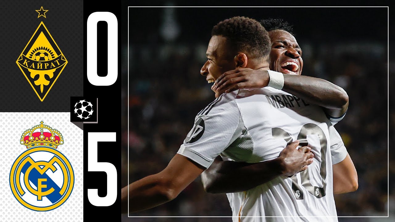 HIGHLIGHTS | Kairat Almaty 0-5 Real Madrid | Champions League