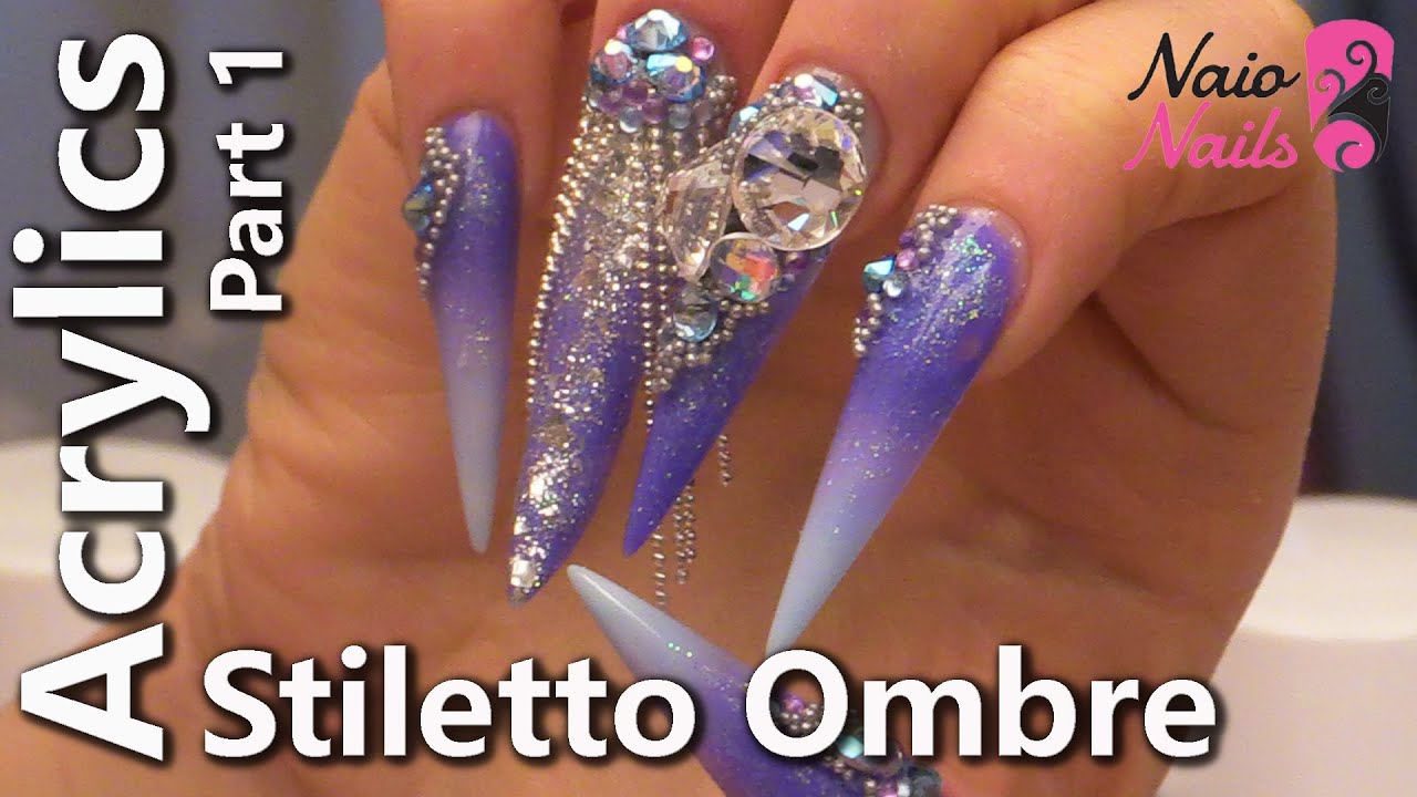 Acrylic Stiletto Ombre Part 1